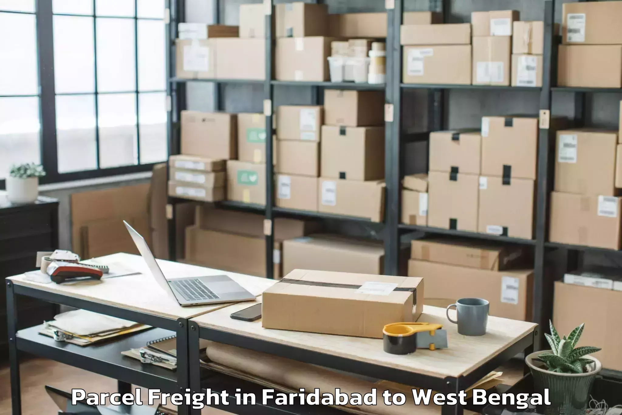 Easy Faridabad to Bolpur Sriniketan Parcel Freight Booking